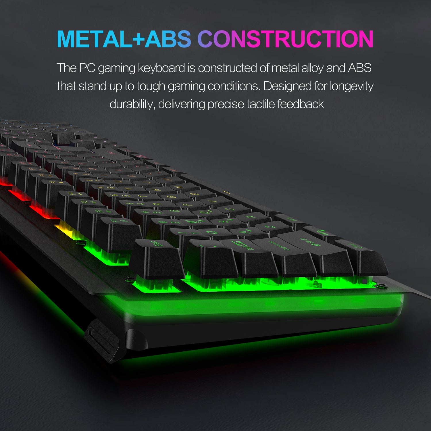 NPET K510 Backlit Gaming Keyboard, Black